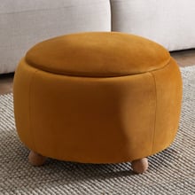 Tilly Velvet Storage Ottoman